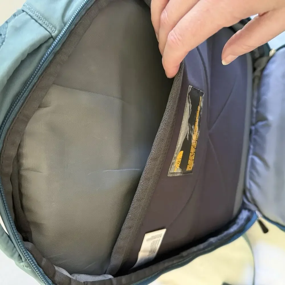 The North Face Surge Flex Vent Blue Backpack Hiking School Commute Travel Bag